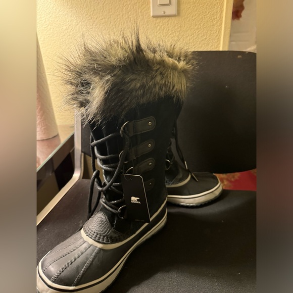 Sorel Joan of Arctic Waterproof Lace Up Faux Fur Boots Size 7.5 New With Tags - Picture 8 of 14